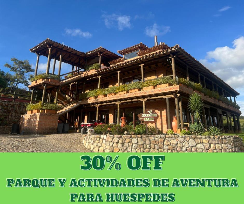 Hotel, Bungalows, Chalet Y Cabanas Aventura Park Villa De Leyva La Periquera Esterno foto
